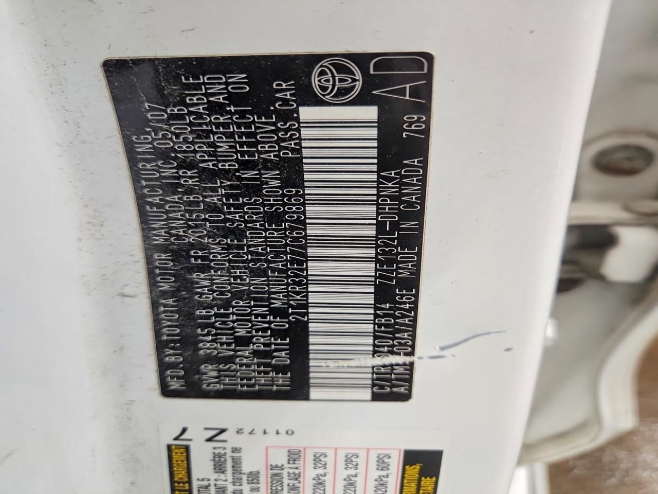 2007 Toyota Matrix xr