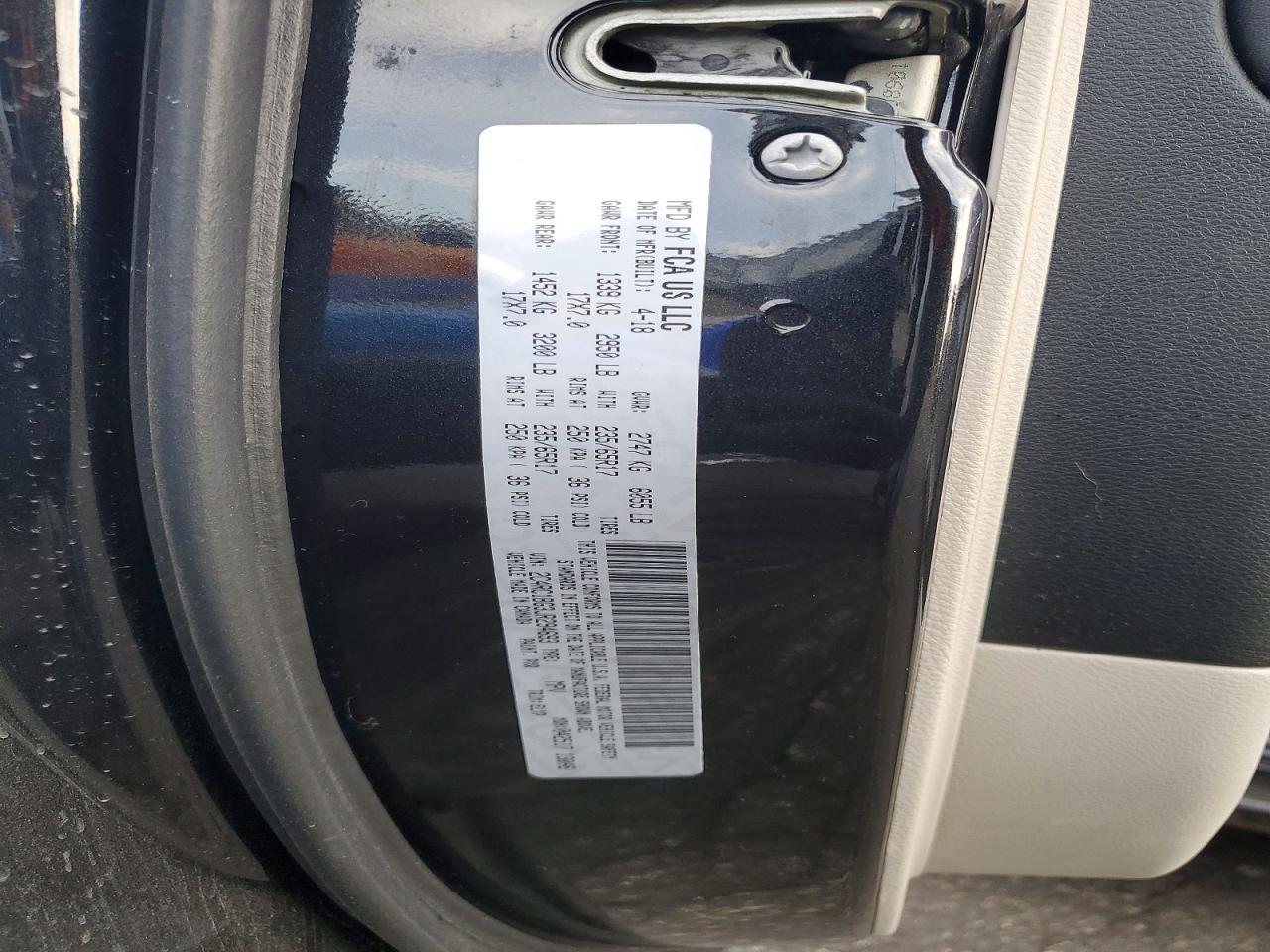 2018 Chrysler Pacifica Touring l