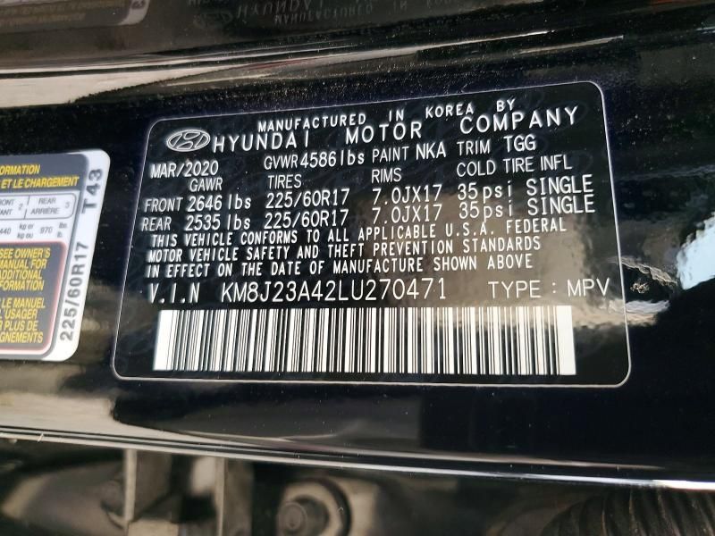 2020 Hyundai Tucson se