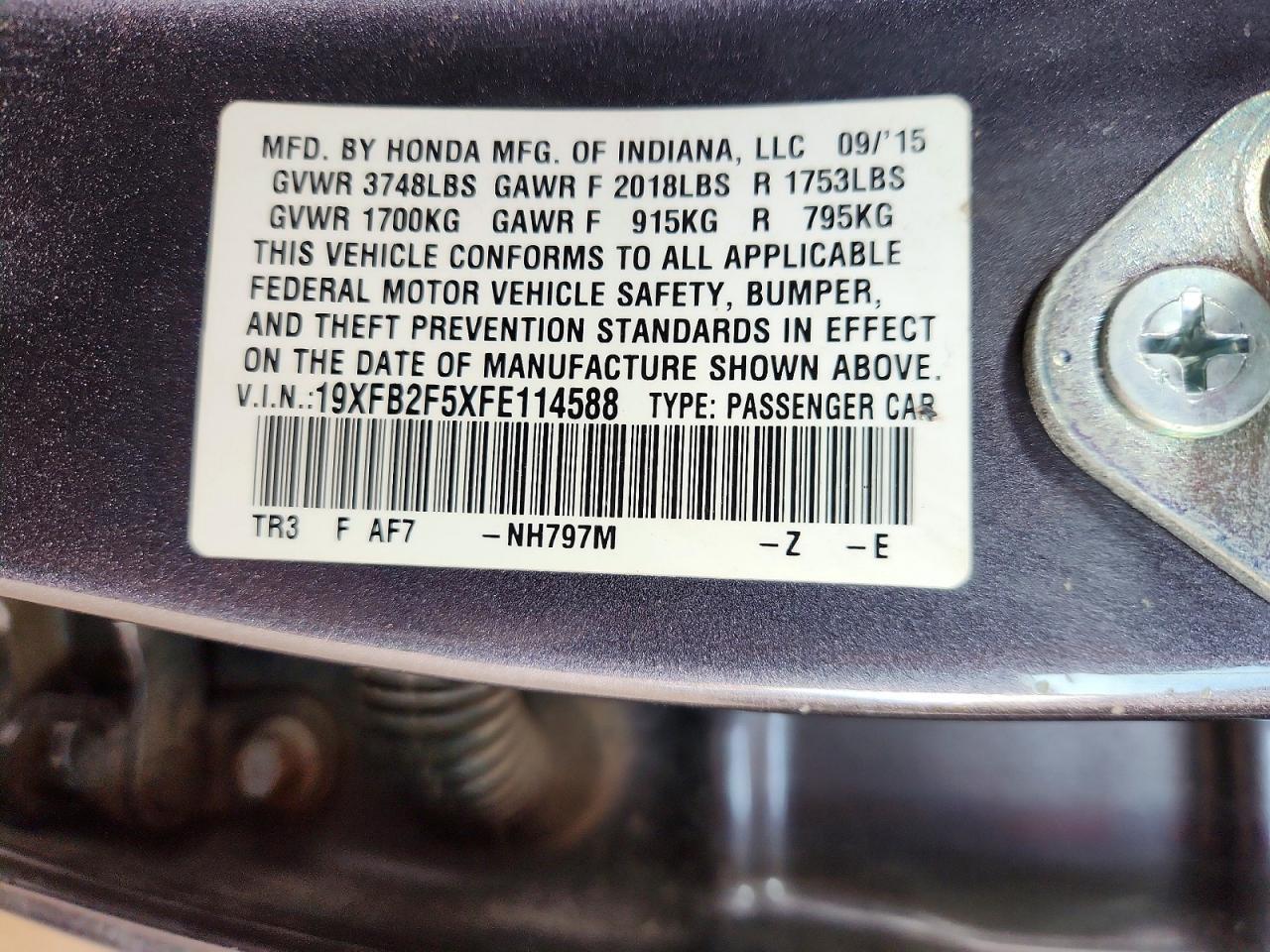 2015 Honda Civic lx