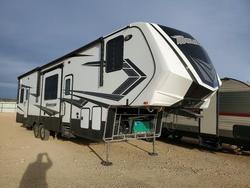 Salvage cars for sale from Copart Abilene, TX: 2019 Momentum 2019 Grand Design Momentum TOY Hauler Camper