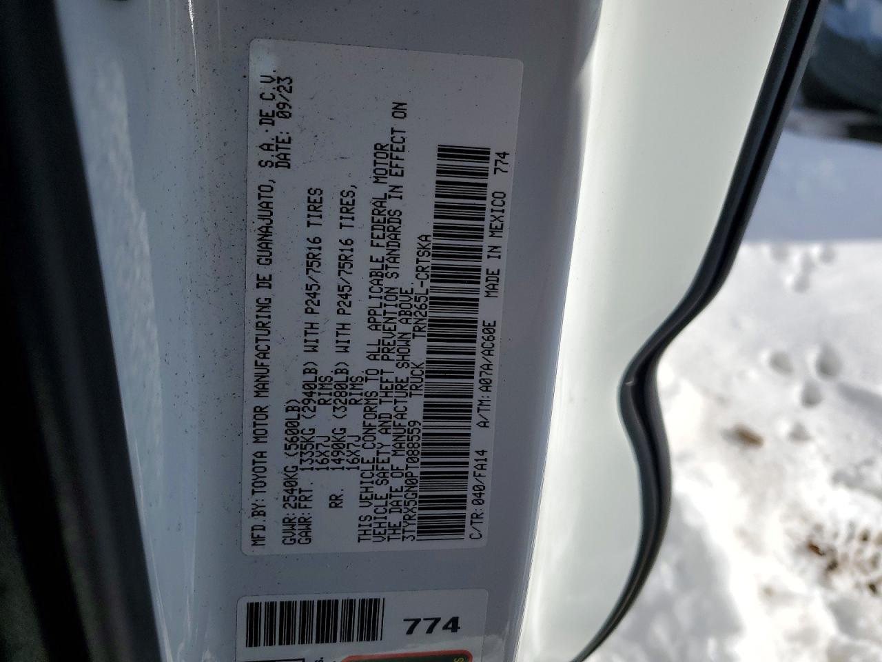 2023 Toyota Tacoma SR