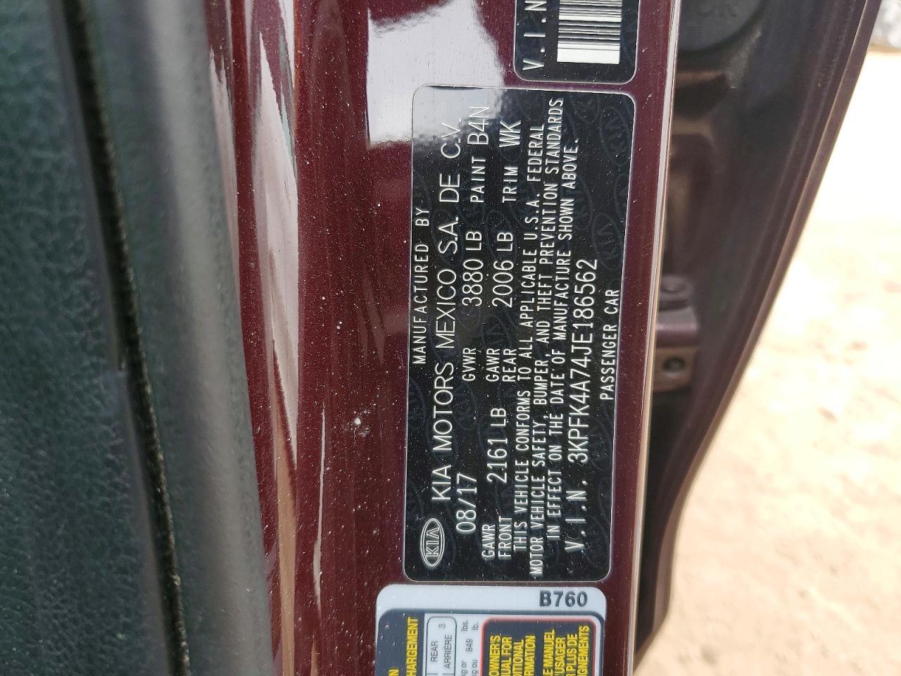 2018 KIA Forte lx