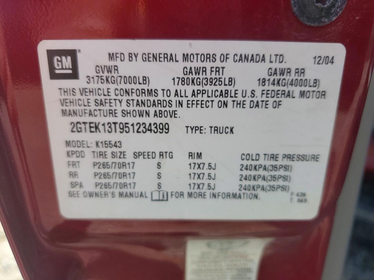 2005 GMC New Sierra K1500