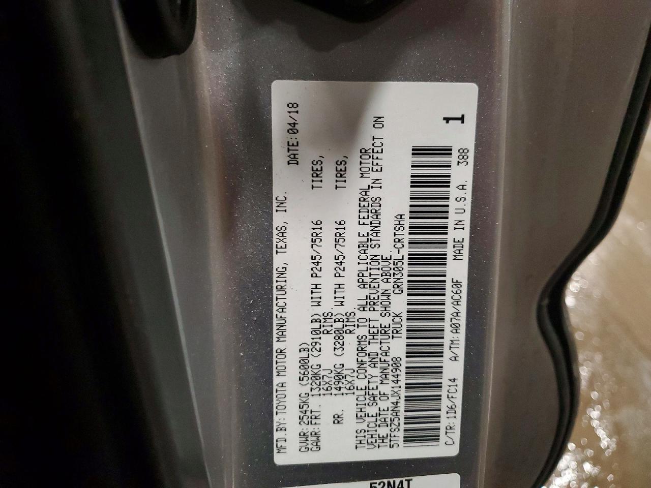 2018 Toyota Tacoma SR5 V6