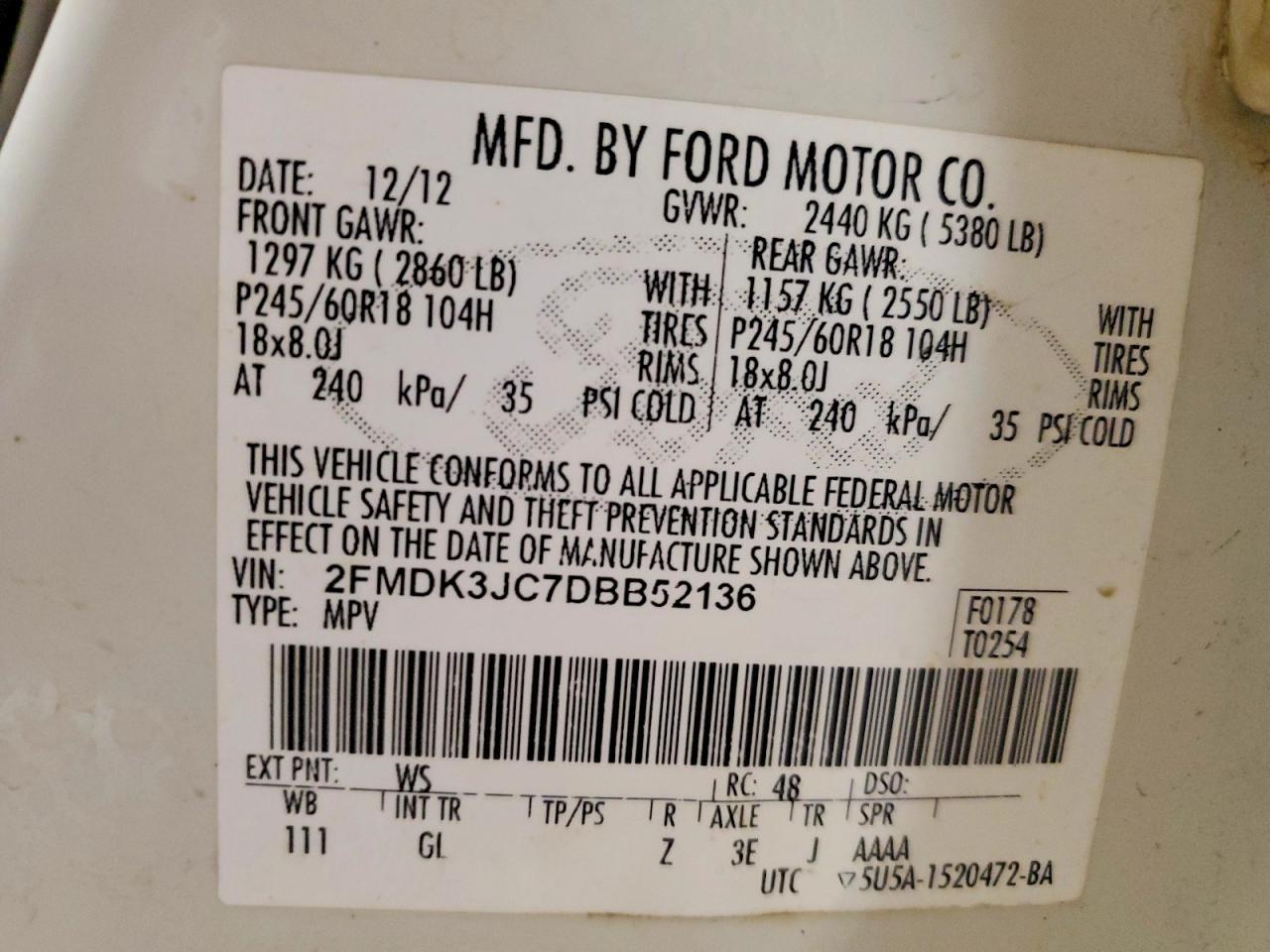 2013 Ford Edge sel