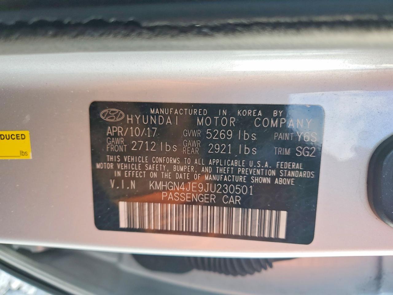 2018 Genesis G80 3.8