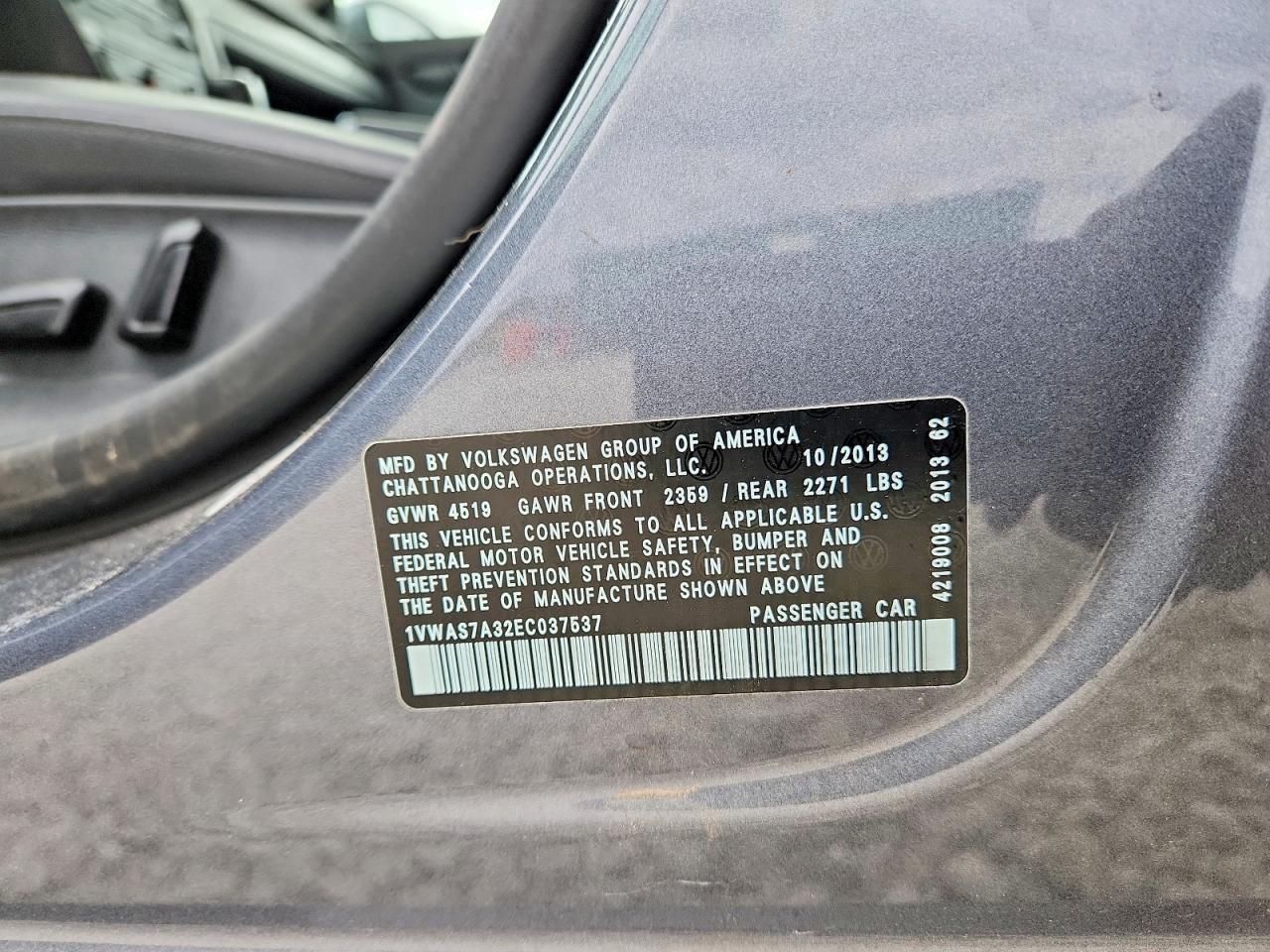 2014 Volkswagen Passat s