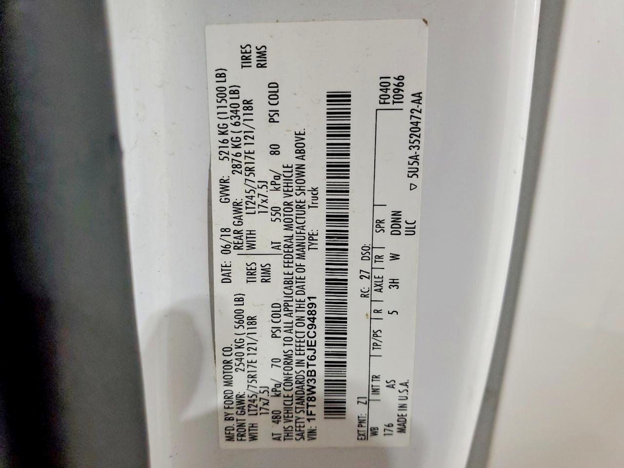 2018 Ford F350 Super Duty