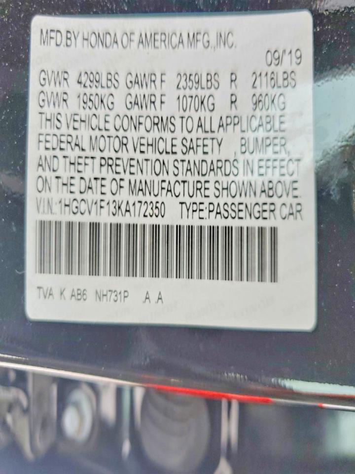 2019 Honda Accord lx