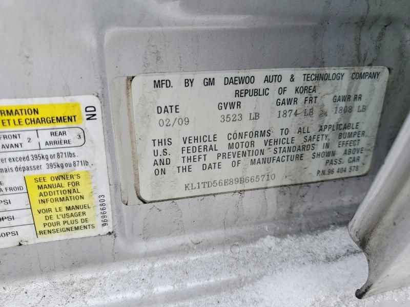 2009 Chevrolet Aveo ls