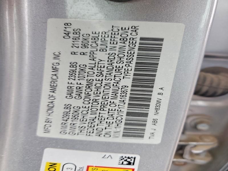 2018 Honda Accord lx