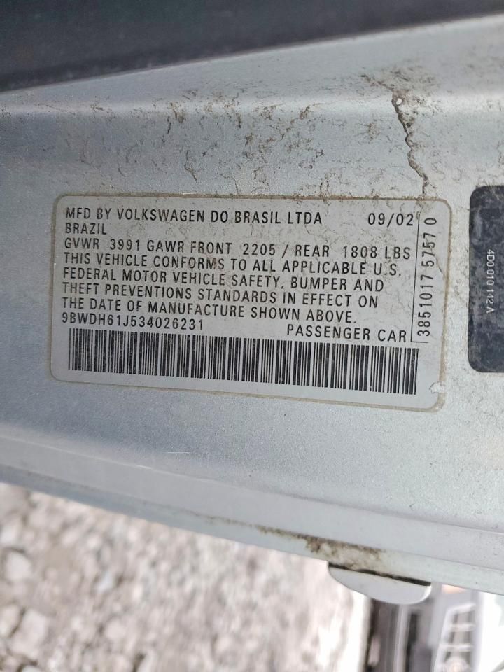 2003 Volkswagen Gti VR6