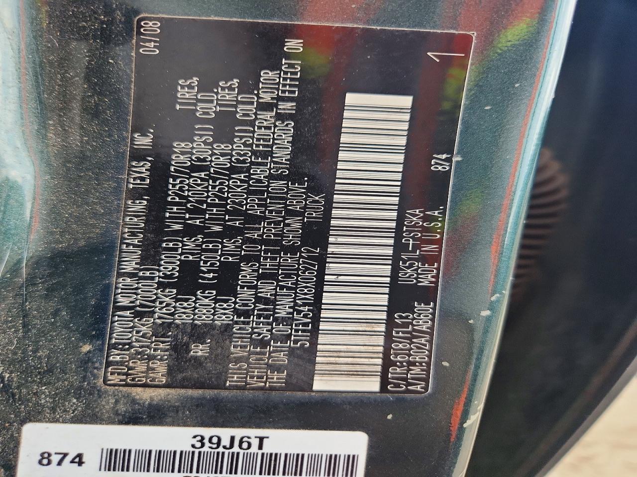 2008 Toyota Tundra Crewmax
