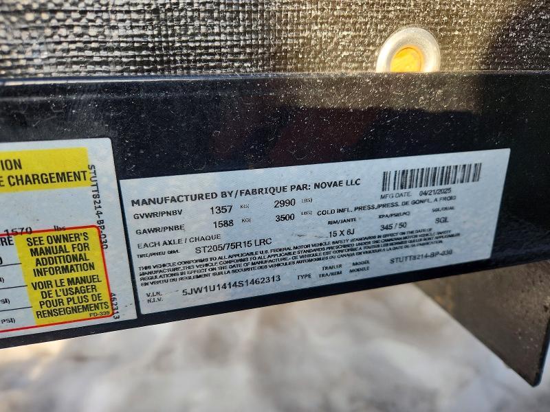 2025 Sure Trac STUTT8214-BP-030 Utility Trailer