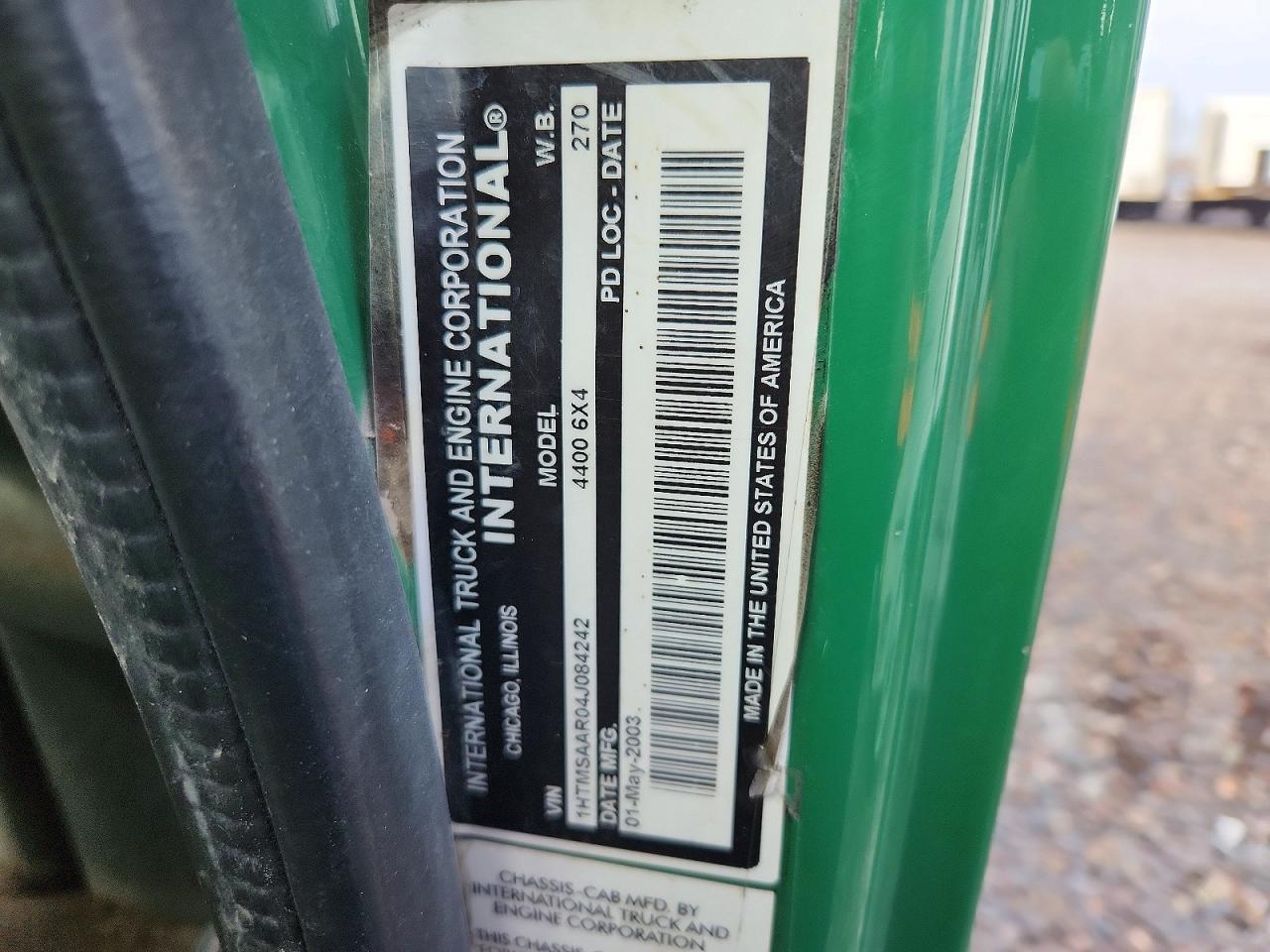 2004 International 4400 Truck Cab AND Chassis