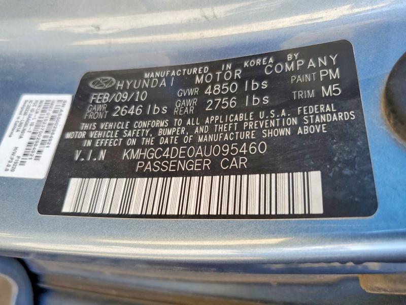 2010 Hyundai Genesis 3.8l V6