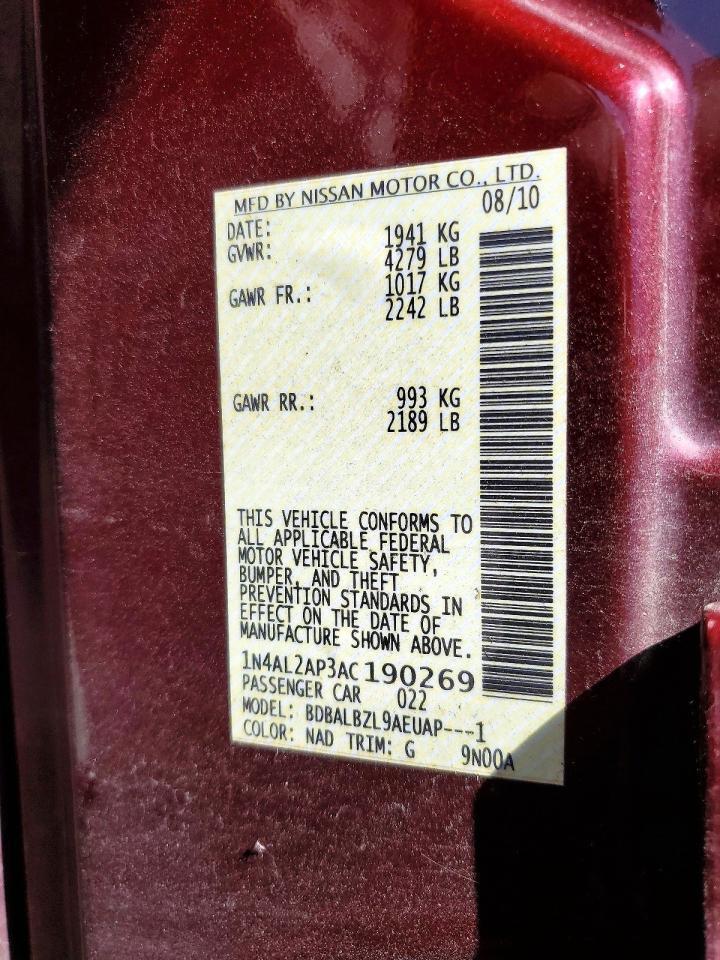 2010 Nissan Altima Base