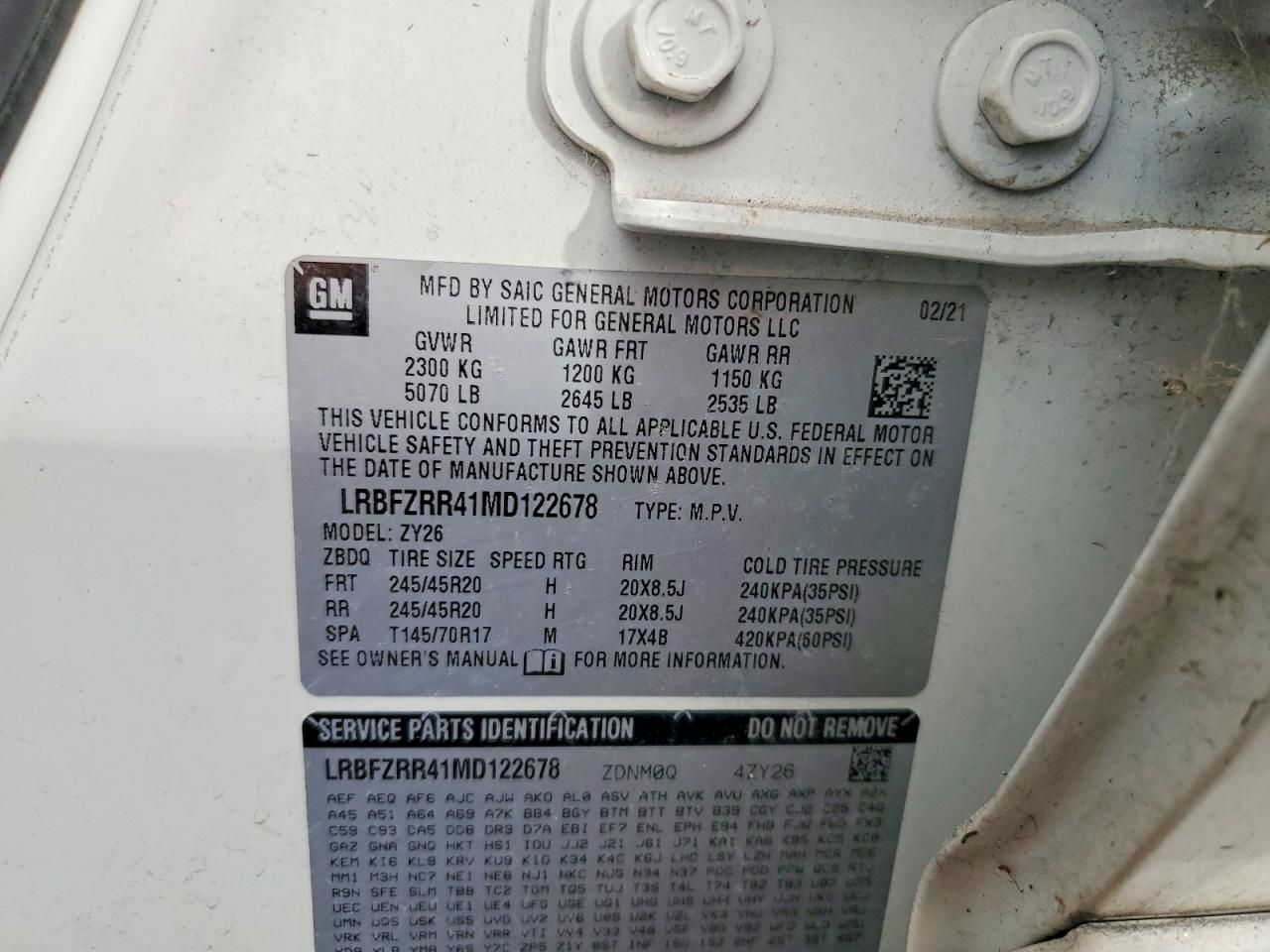 2021 Buick Envision Avenir