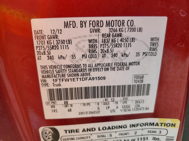 2013 Ford F150 Supercrew