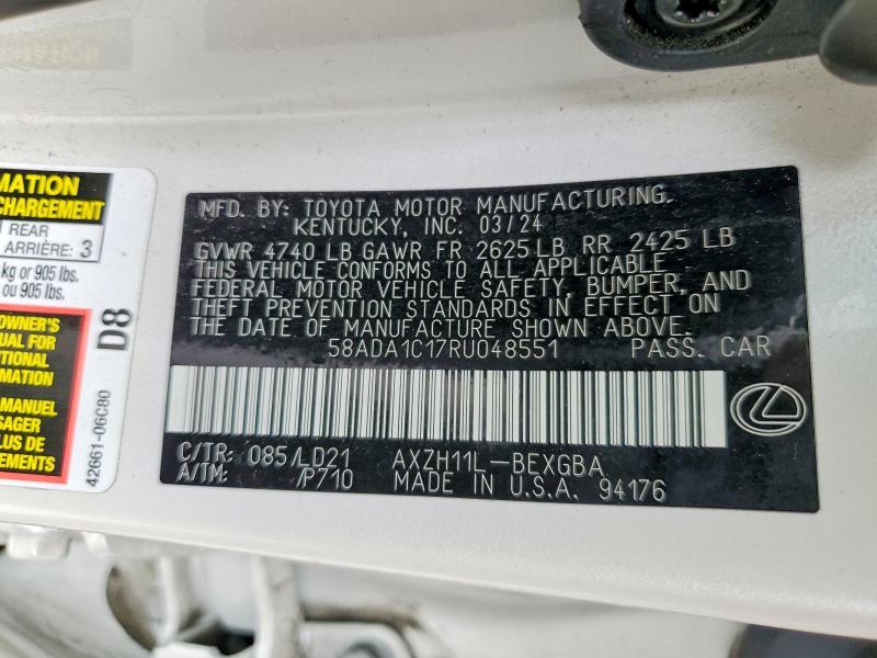 2024 Lexus Es 300h Base