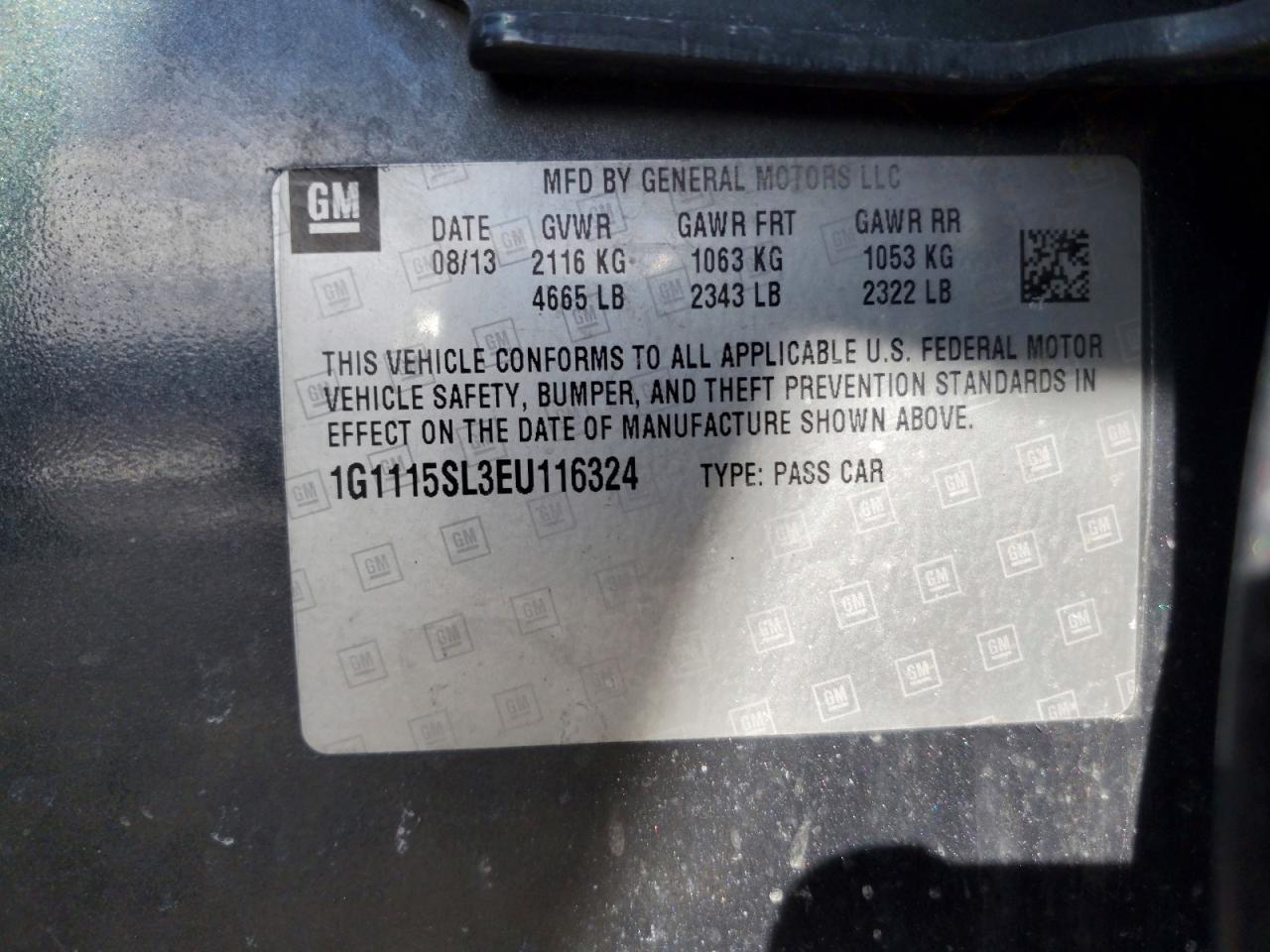 2014 Chevrolet Impala lt