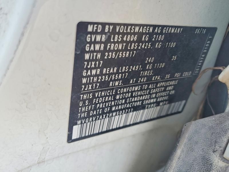 2017 Volkswagen Tiguan Wolfsburg