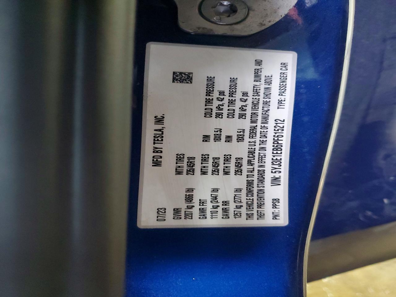 2023 Tesla Model 3
