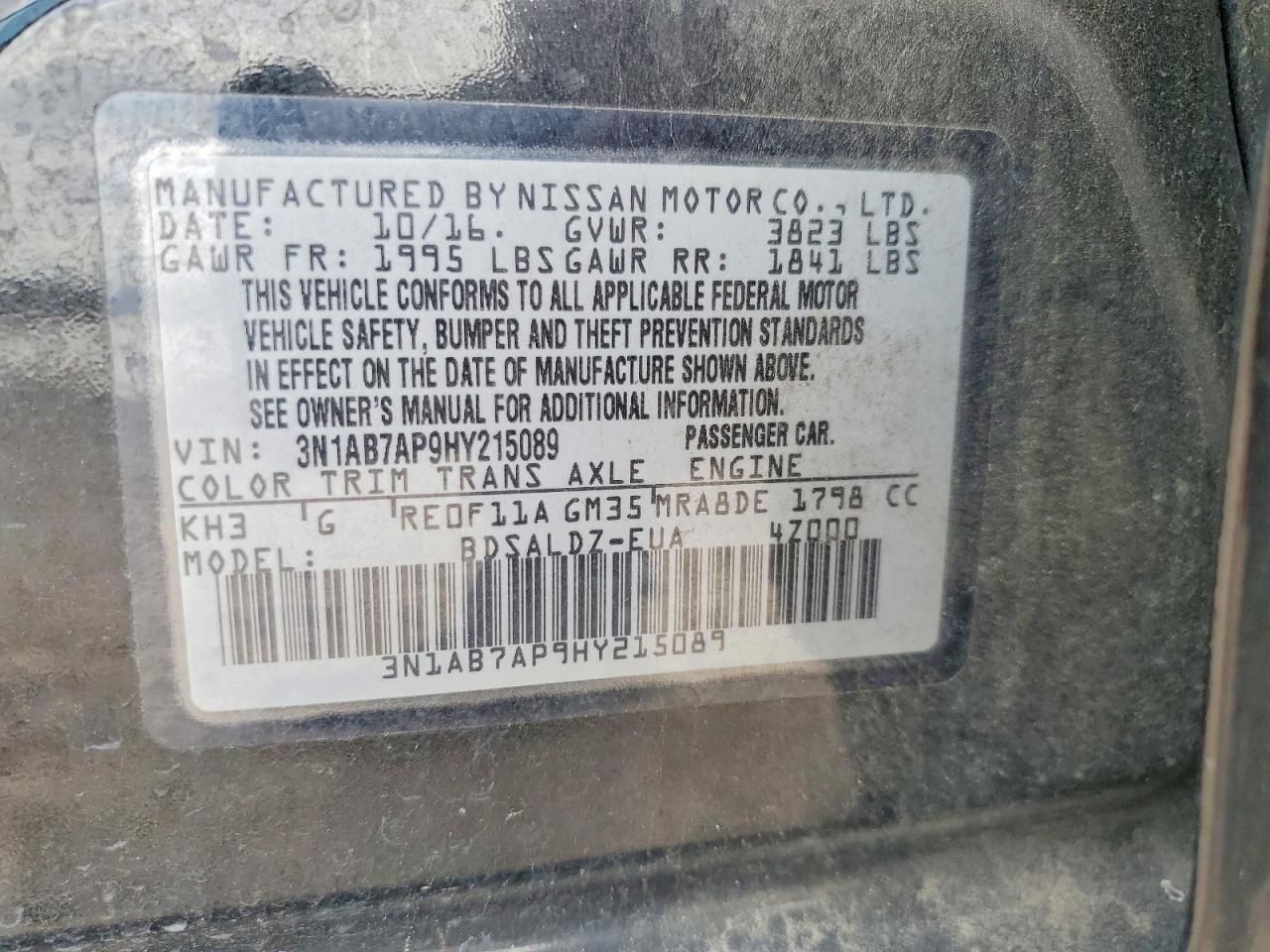 2017 Nissan Sentra s