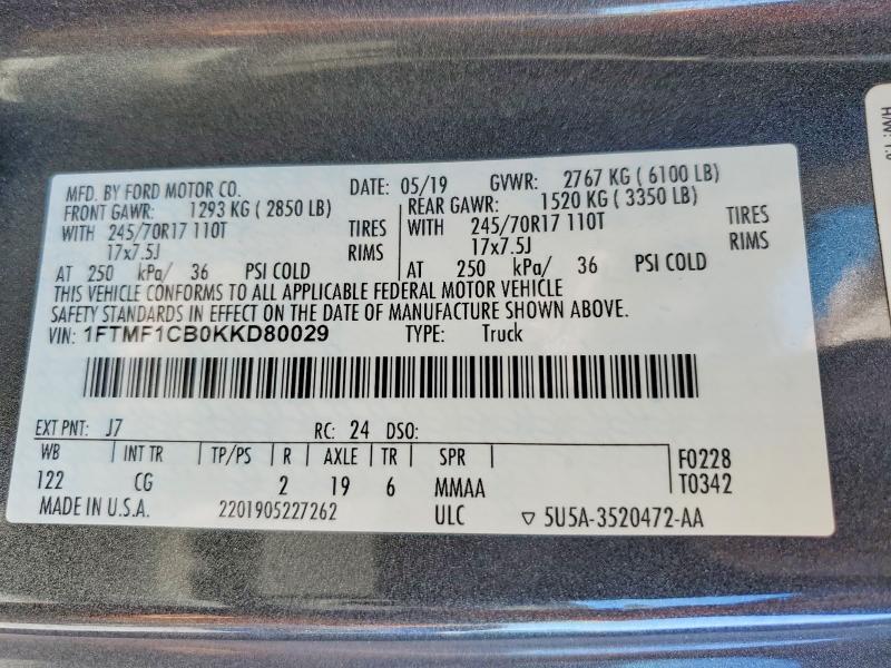 2019 Ford F150