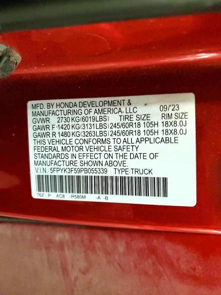 2023 Honda Ridgeline rtl