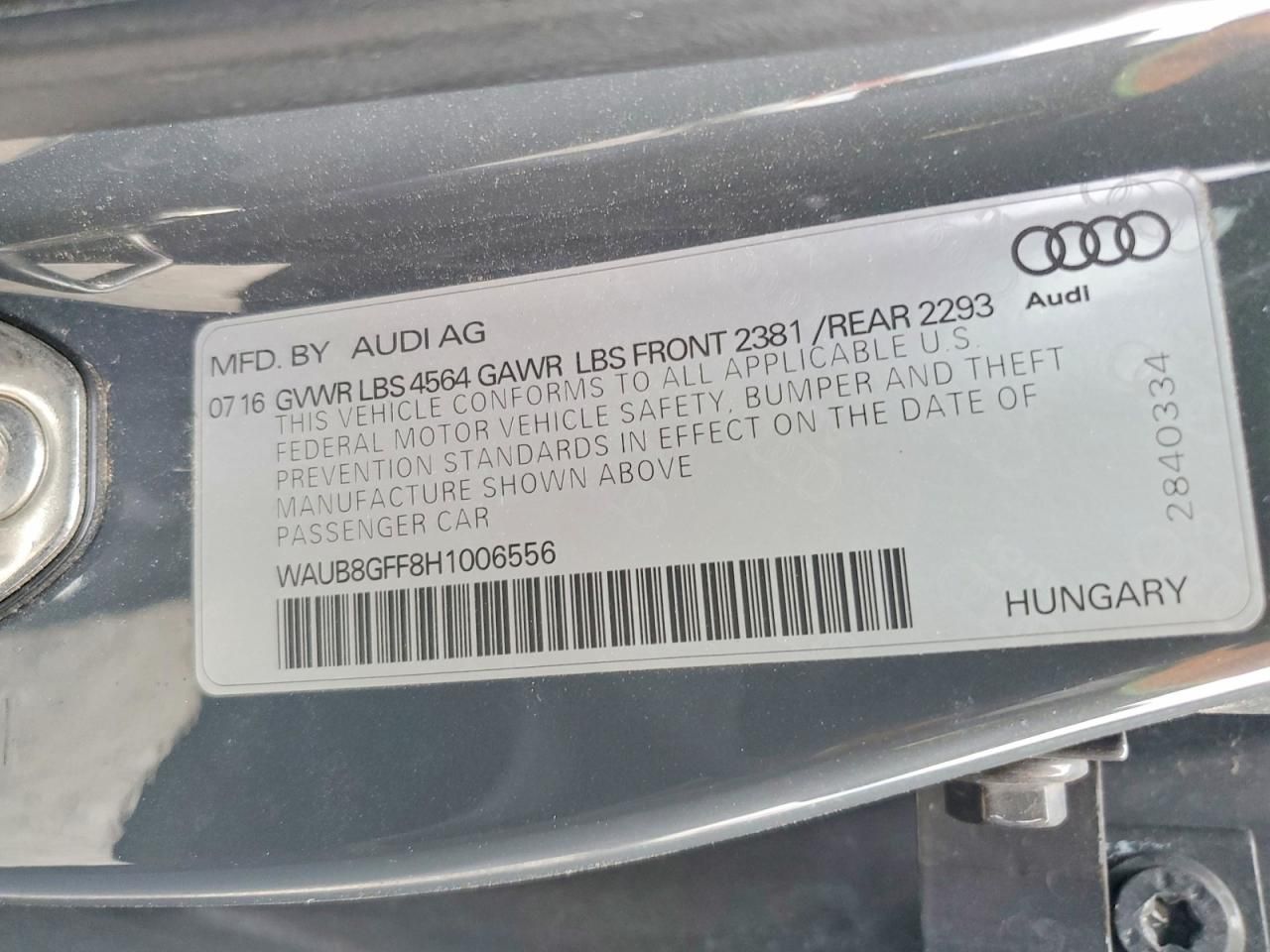 2017 Audi A3 Premium