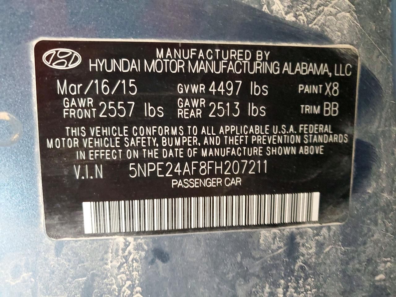 2015 Hyundai Sonata se