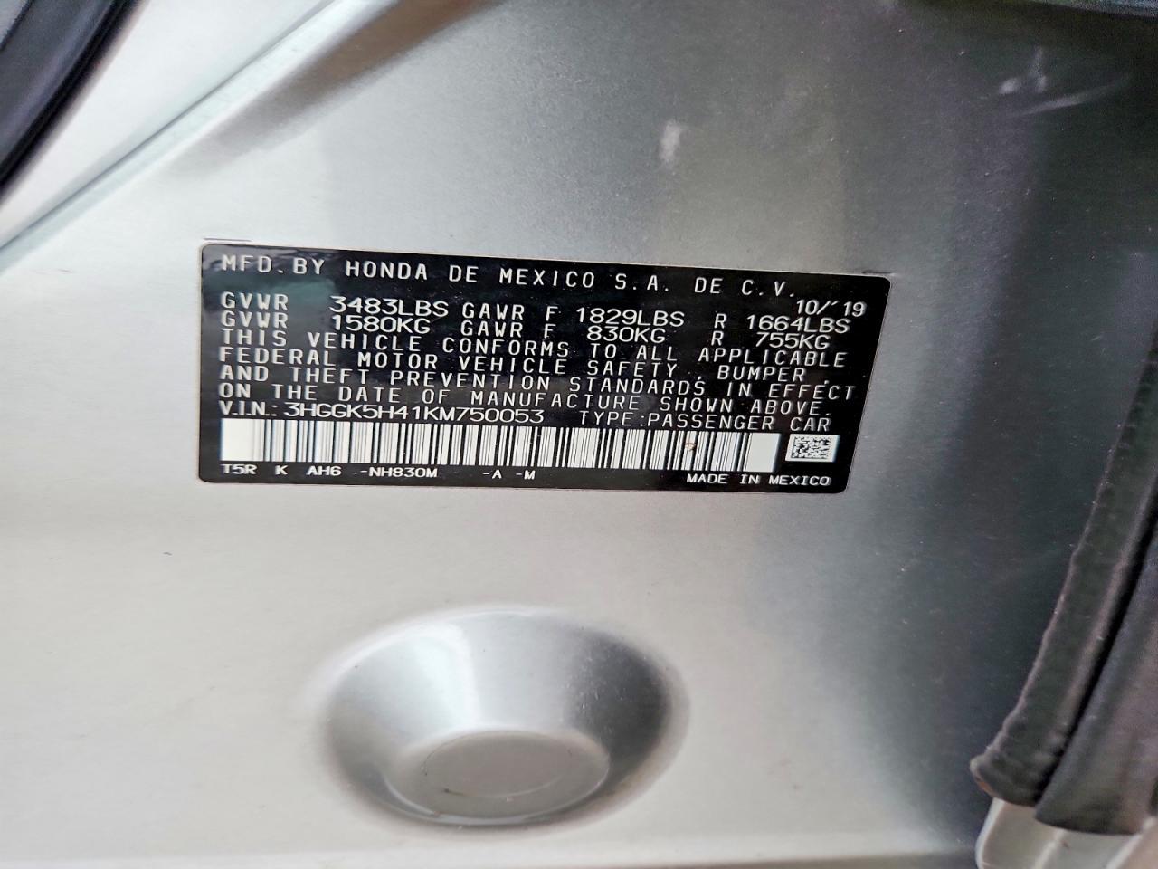 2019 Honda Fit lx