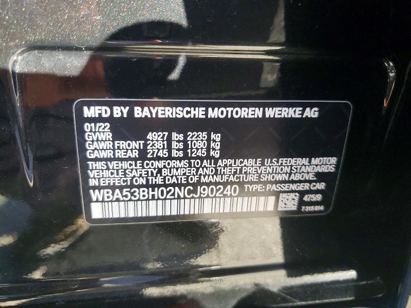 2022 BMW 530 i