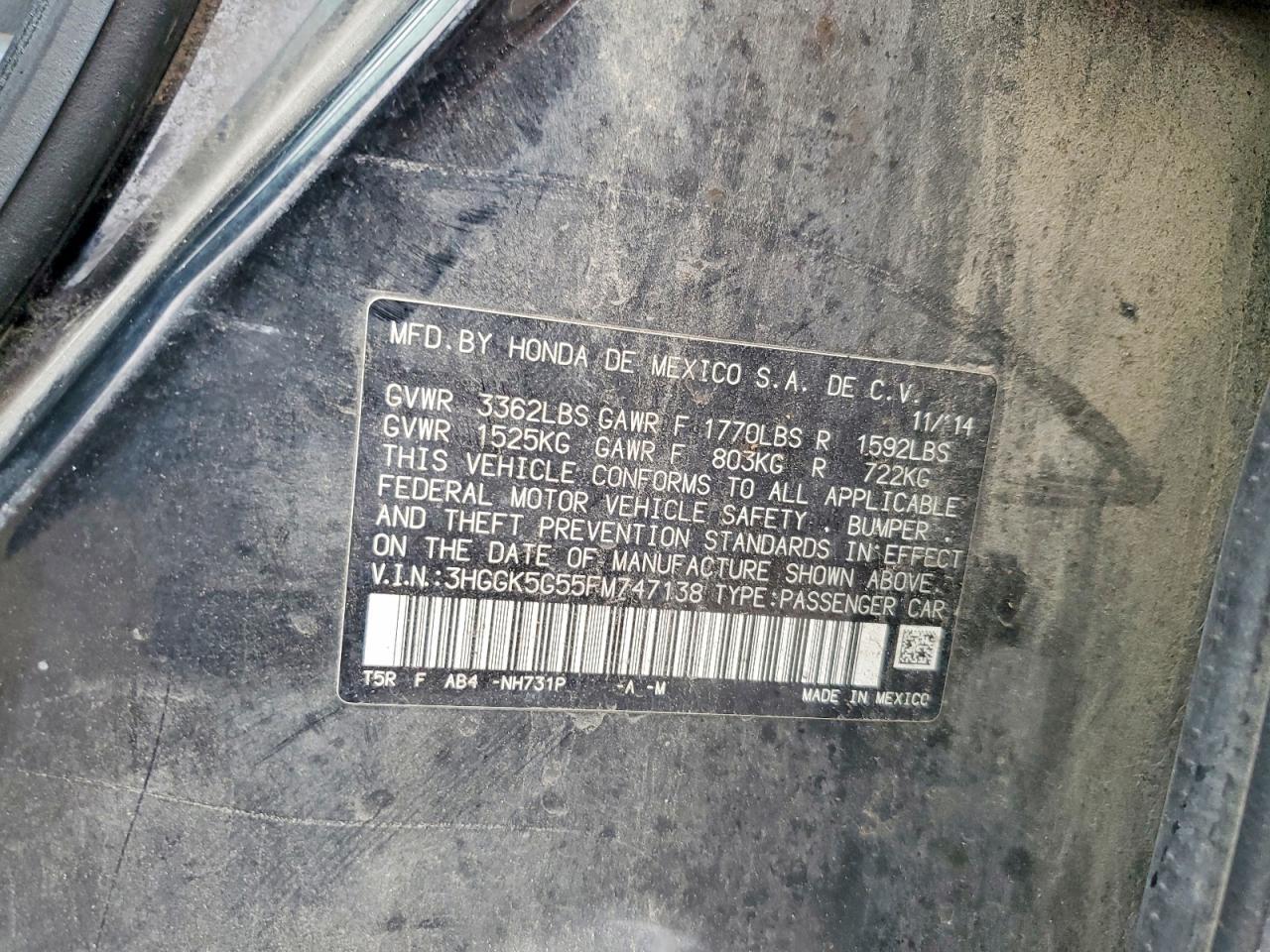 2015 Honda Fit lx