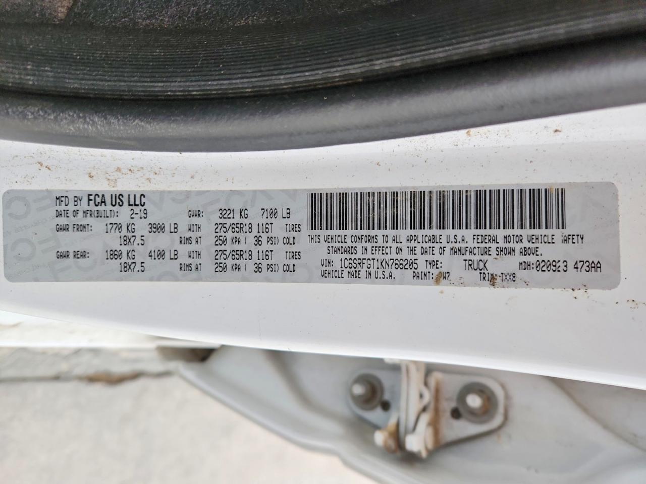 2019 Dodge RAM 1500 Tradesman 4WD V8 Crew Cab