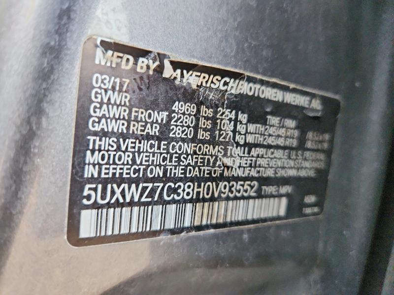 2017 BMW X3 Sdrive28i