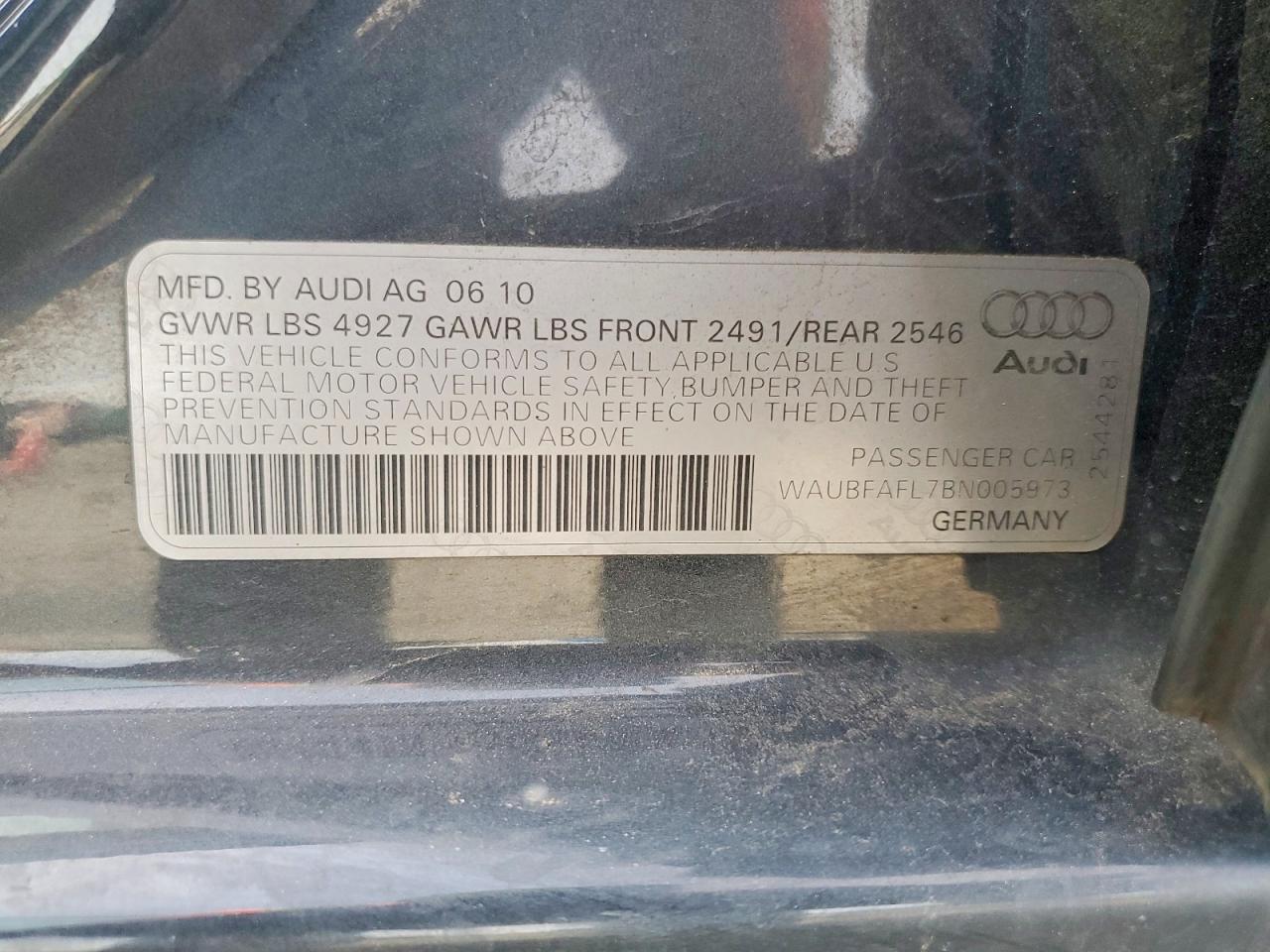2011 Audi A4 Premium