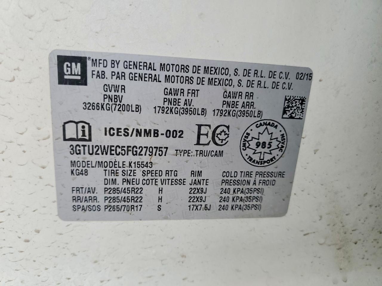 2015 GMC Sierra K1500 Denali