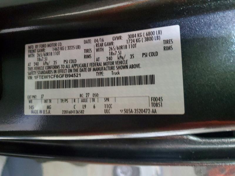 2016 Ford F-150 XLT Regular CA