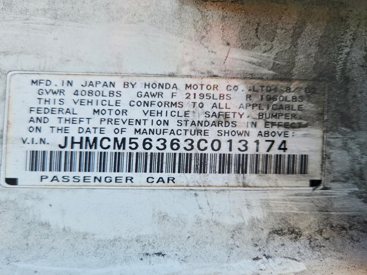 2003 Honda Accord lx