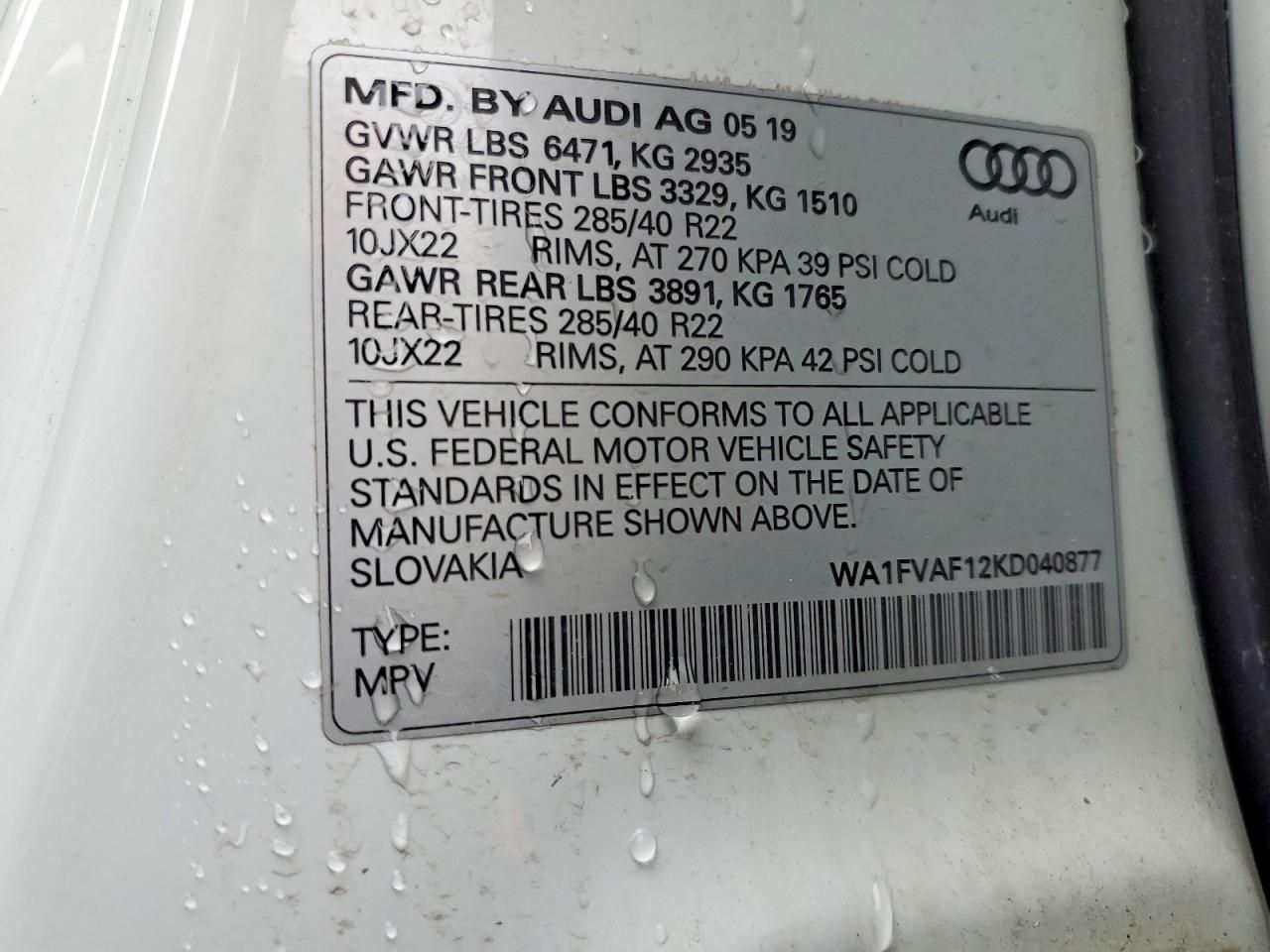 2019 Audi Q8 Prestige S-line