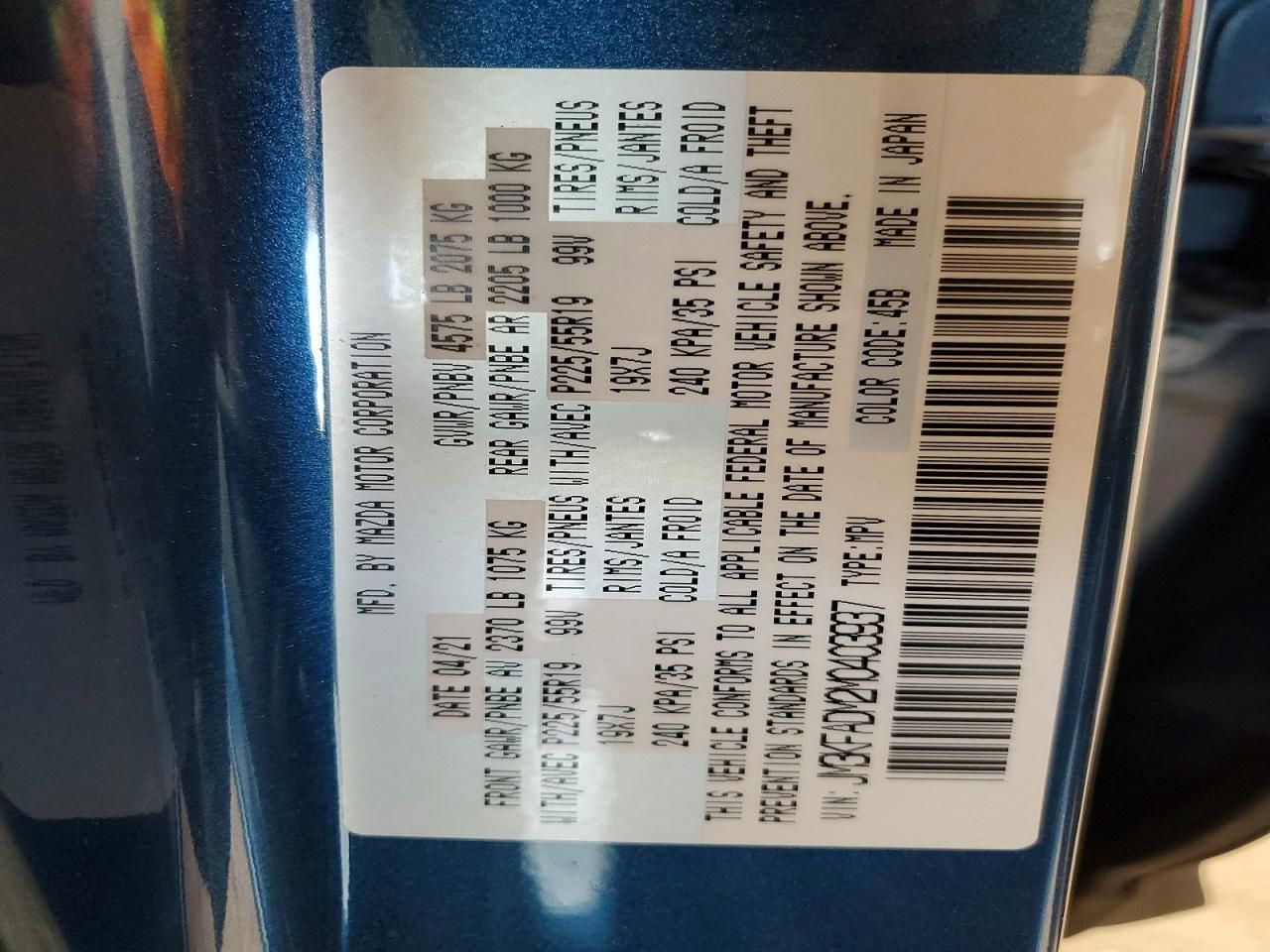 2021 Mazda Cx-5 Grand Touring