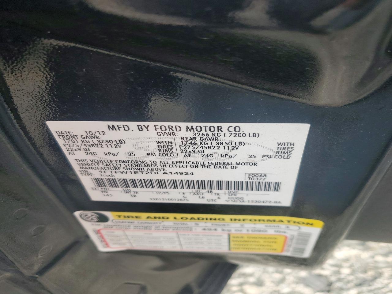 2013 Ford F150 Supercrew