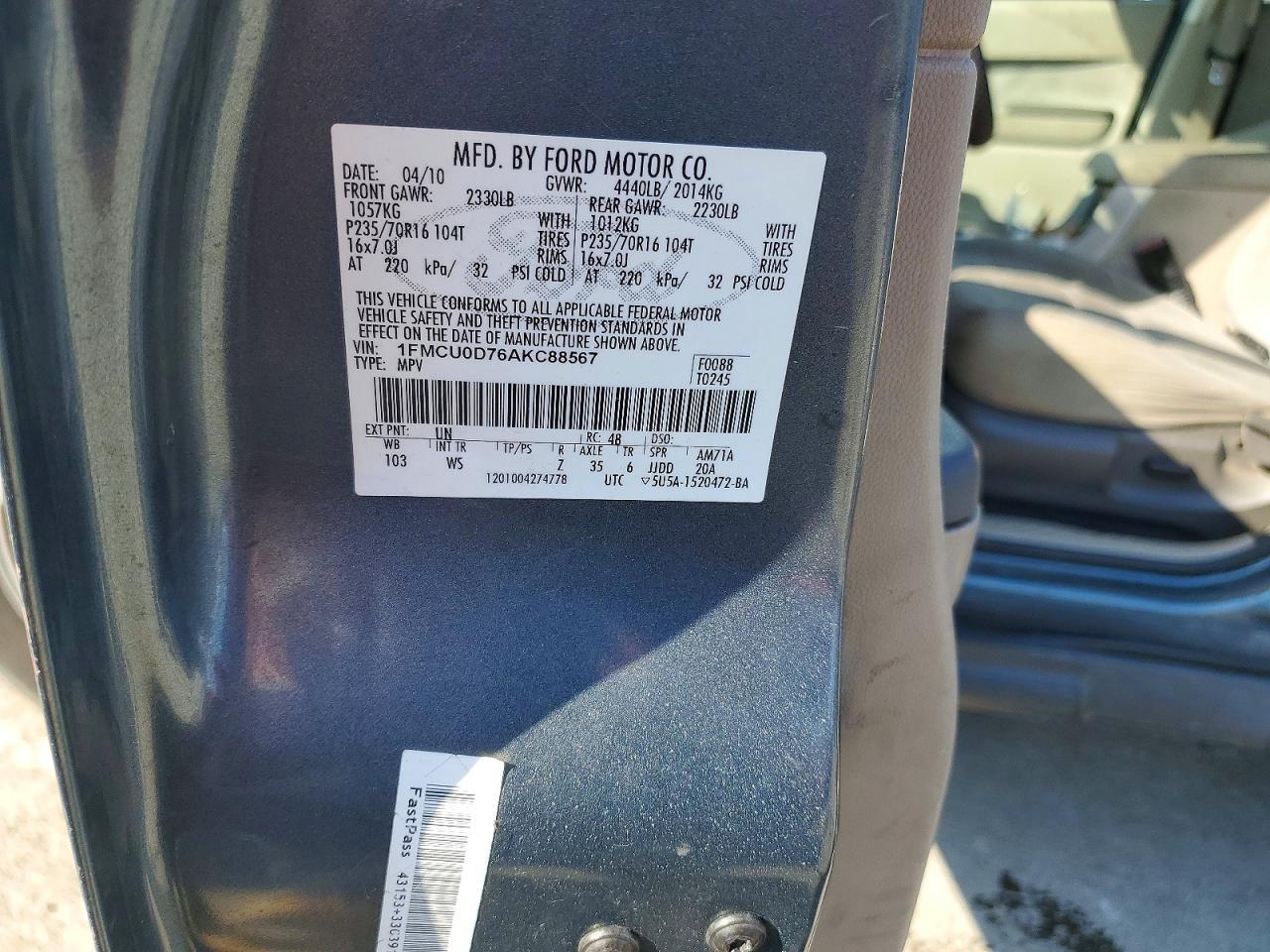 2010 Ford Escape xlt