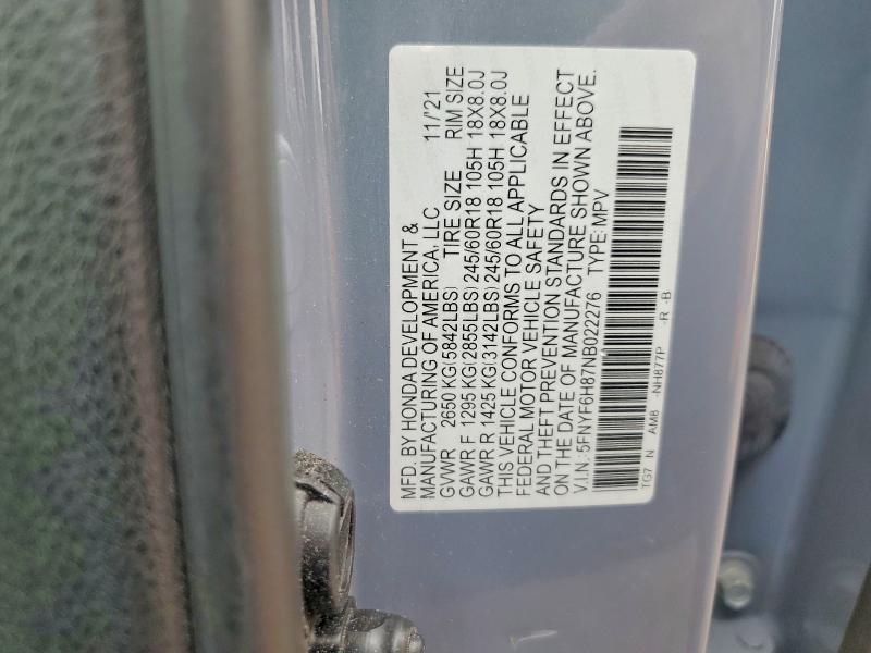 2022 Honda Pilot Trailsport