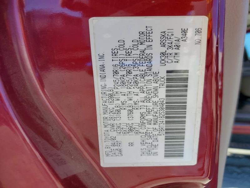 2002 Toyota Tundra Access Cab