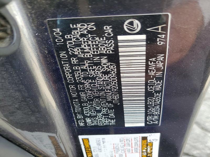 2005 Lexus Is 300 Base