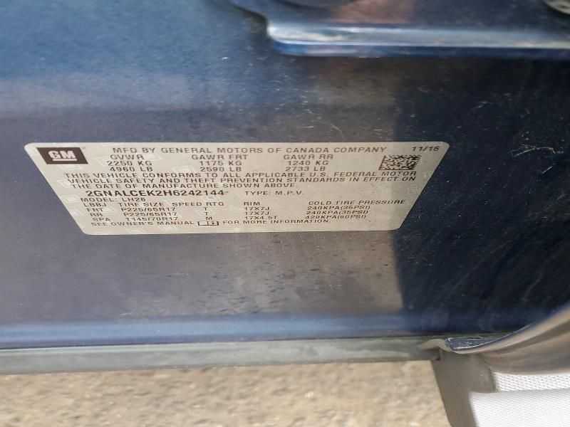 2017 Chevrolet Equinox lt